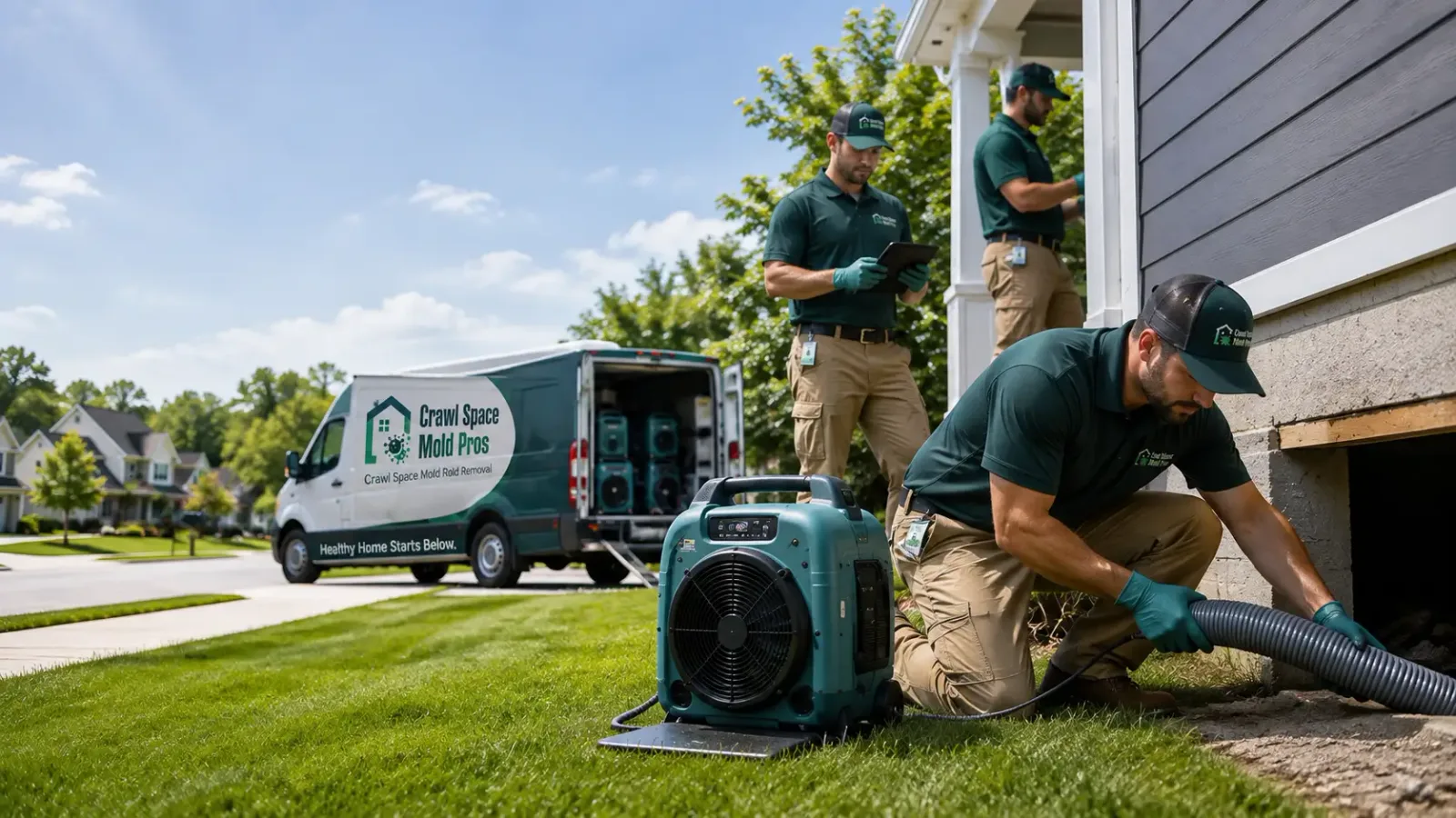 Crawl Space Mold Removal in Grinnell, KS